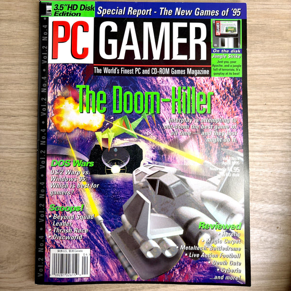 Lot of 12 PC Gamer magazines - 1995 (No CDs) - full year