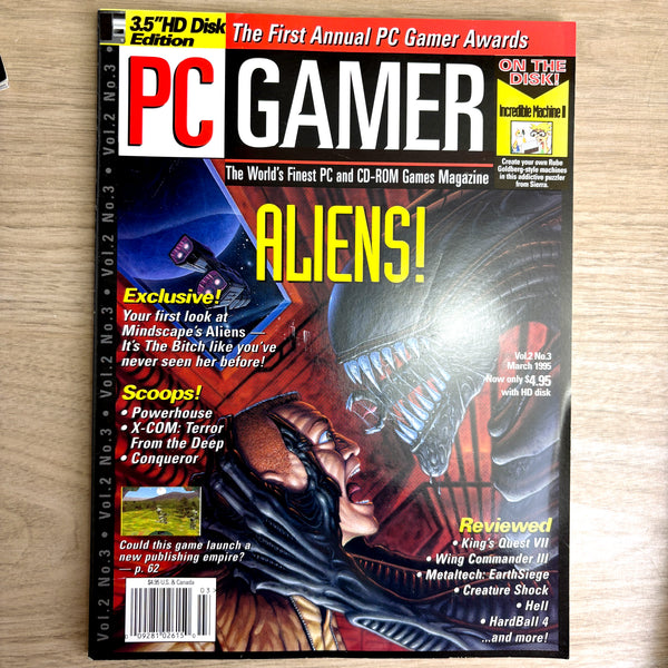 Lot of 12 PC Gamer magazines - 1995 (No CDs) - full year