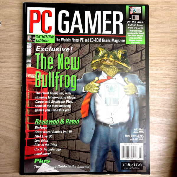 Lot of 12 PC Gamer magazines - 1995 (No CDs) - full year