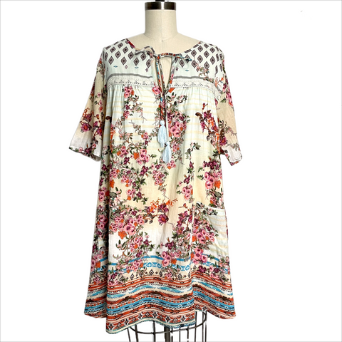Bohemian short printed dress from Peace & Love by Calao NWT  - size medium - NextStage Vintage