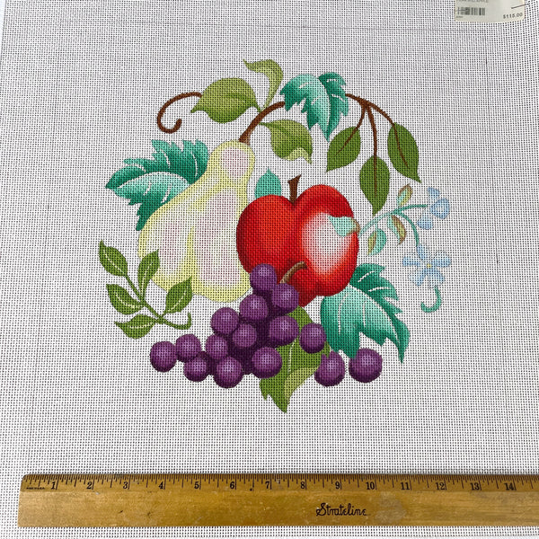 Traditions Betty Smith's needlepoint canvas pear and apple #1303 - NextStage Vintage