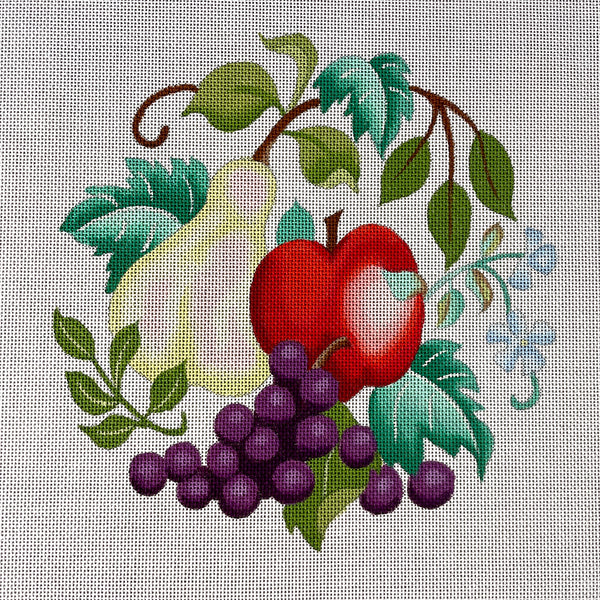 Traditions Betty Smith's needlepoint canvas pear and apple #1303 - NextStage Vintage