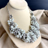 Faux pearl and crystal bib statement necklace - NextStage Vintage