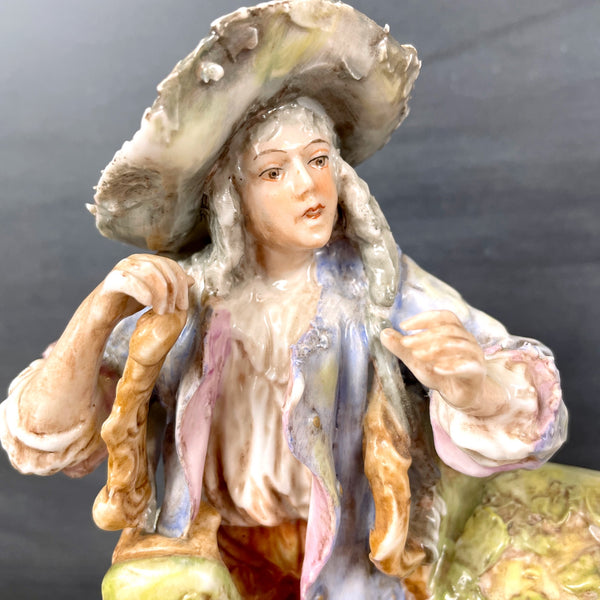 Albert Stahl furniture mender and hardware woman - travelling peddler figurines - NextStage Vintage