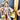 Albert Stahl furniture mender and hardware woman - travelling peddler figurines - NextStage Vintage