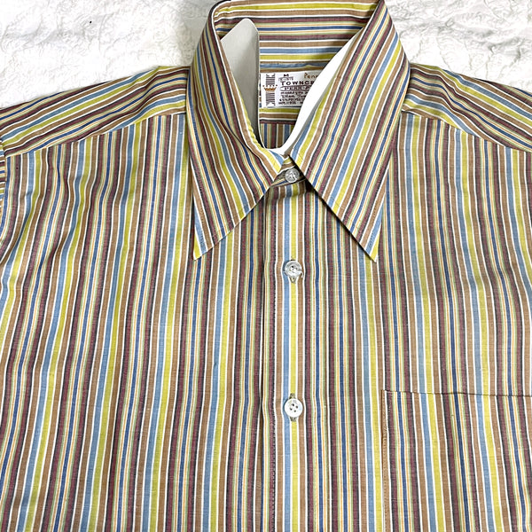 1970s Penneys men's short sleeve dress shirt - new in package - NextStage Vintage