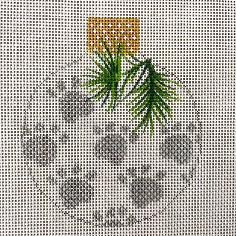 Whimsy and Grace My Best Friend's Reflection ornament needlepoint canvas #12445 - NextStage Vintage
