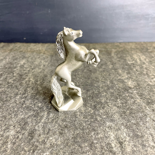 Pewter horse miniatures - Kraczkowski, Hudson, C.A.T - 1980s vintage