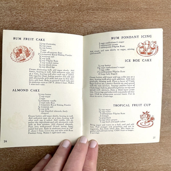 Pilgrim Rum recipe booklet - 1943 vintage - NextStage Vintage