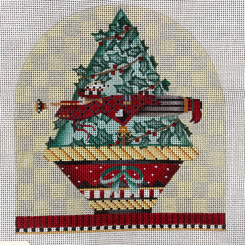 Debbie Mumm 11 Pipers Piping needlepoint canvas #DM10K - NextStage Vintage