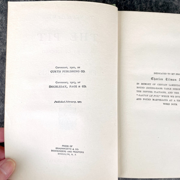 The Pit: A story of Chicago by Frank Norris - vintage 1906 book - NextStage Vintage