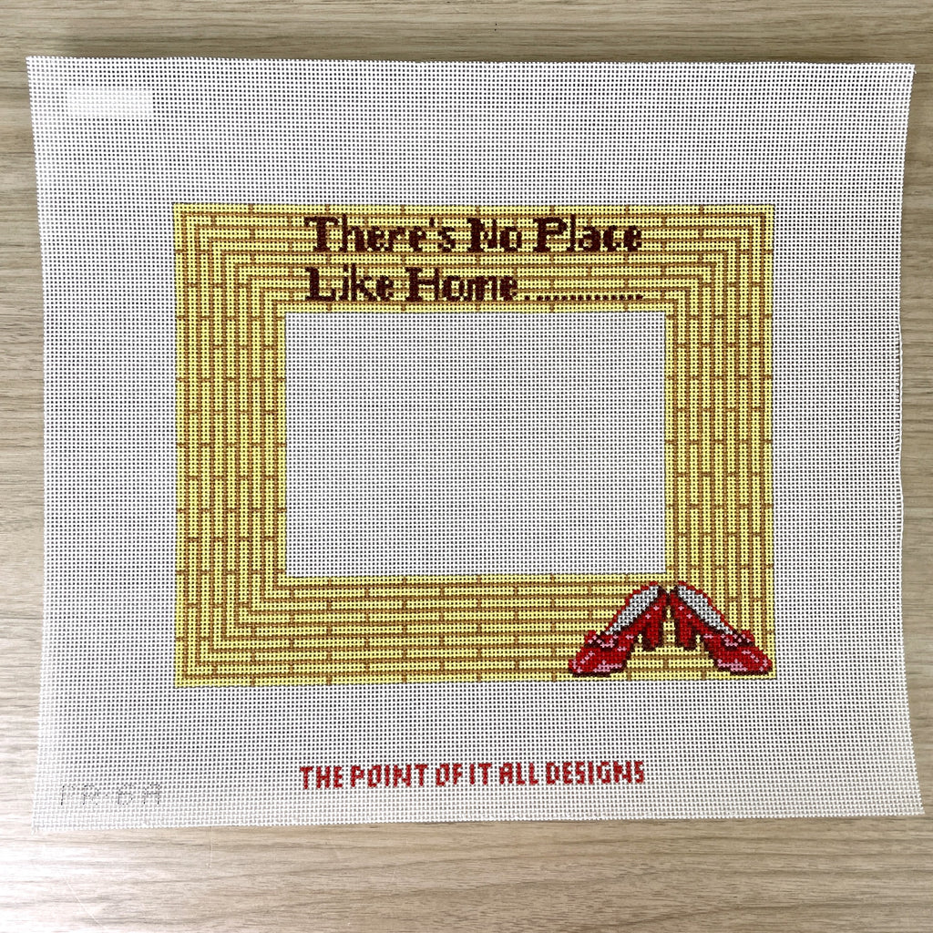 The Point of it All Designs No Place Like Home frame needlepoint canvas ...