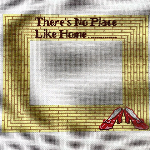 The Point of it All Designs No Place Like Home frame needlepoint canvas - NextStage Vintage