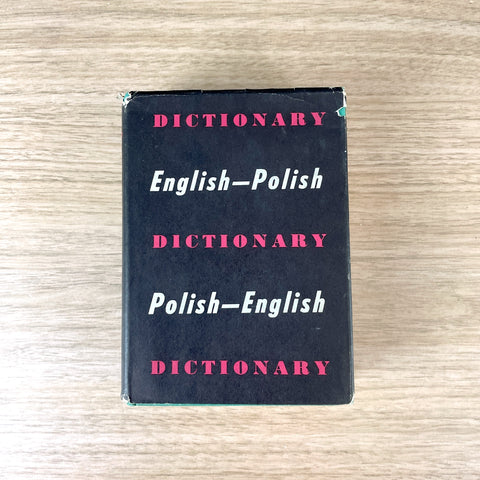 English-Polish and Polish-English Dictionary - J. Stanislawski - hardcover - NextStage Vintage