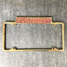 Pontiac dealer license plate frame - Watertown, MA - 1930-59 logo - NextStage Vintage