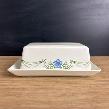 Vintage Portmeirion Queen's Hidden Garden Covered Butter Dish 1983–2001