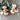 Prairie girls hard plastic Christmas ornaments - set of 2 - 1970s vintage - NextStage Vintage