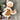 Prairie girls hard plastic Christmas ornaments - set of 2 - 1970s vintage - NextStage Vintage