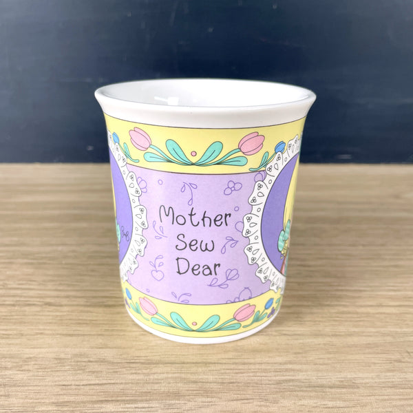 Precious Moments 1997 Mother Sew Dear mug with heart handle - NextStage Vintage