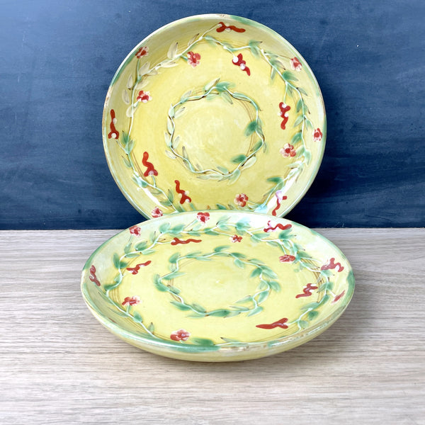 Romancing Provence Guirland de Fleur dinner plates - set of 2 - NextStage Vintage