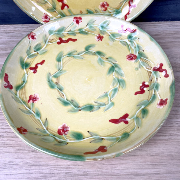Romancing Provence Guirland de Fleur dinner plates - set of 2 - NextStage Vintage