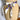 Vintage half apron – white with purple floral and berry print – rickrack trim - NextStage Vintage