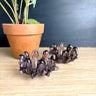 Vintage Czech Art Glass Petal Bowl Set - Smoky Amethyst - Bohemian Glass Trinket Dish Pair - NextStage Vintage
