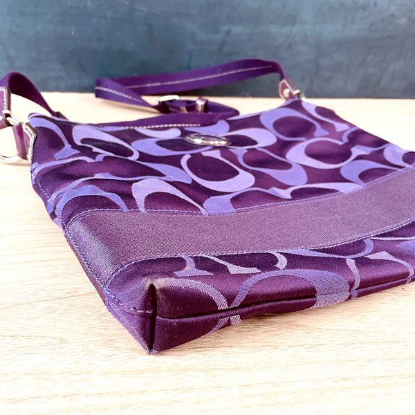 Coach purple jacquard crossbody purse - NextStage Vintage