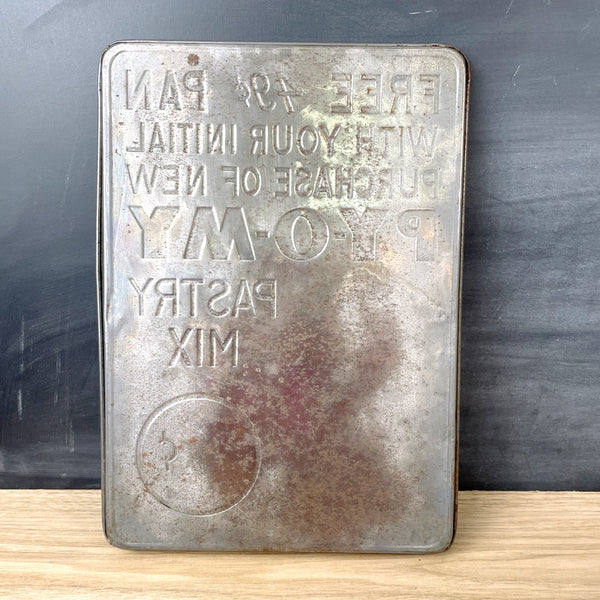 PY-O-MY advertising sheet pan - vintage bakeware - NextStage Vintage