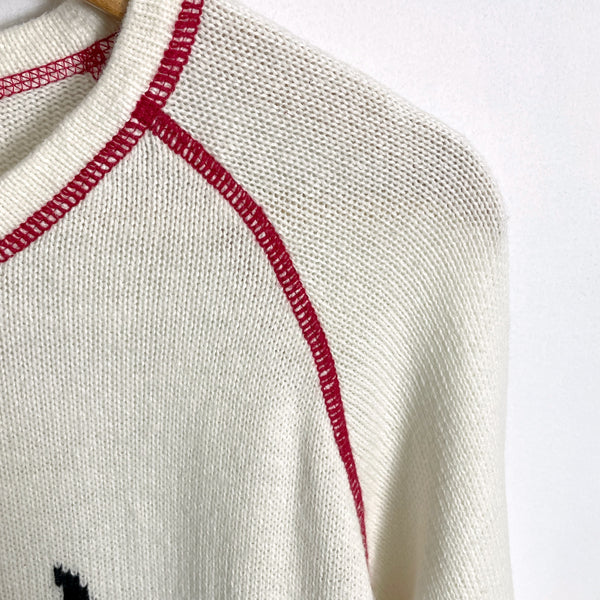 Quacker Factory Scottie Dog cotton blend sweater - size large - NextStage Vintage