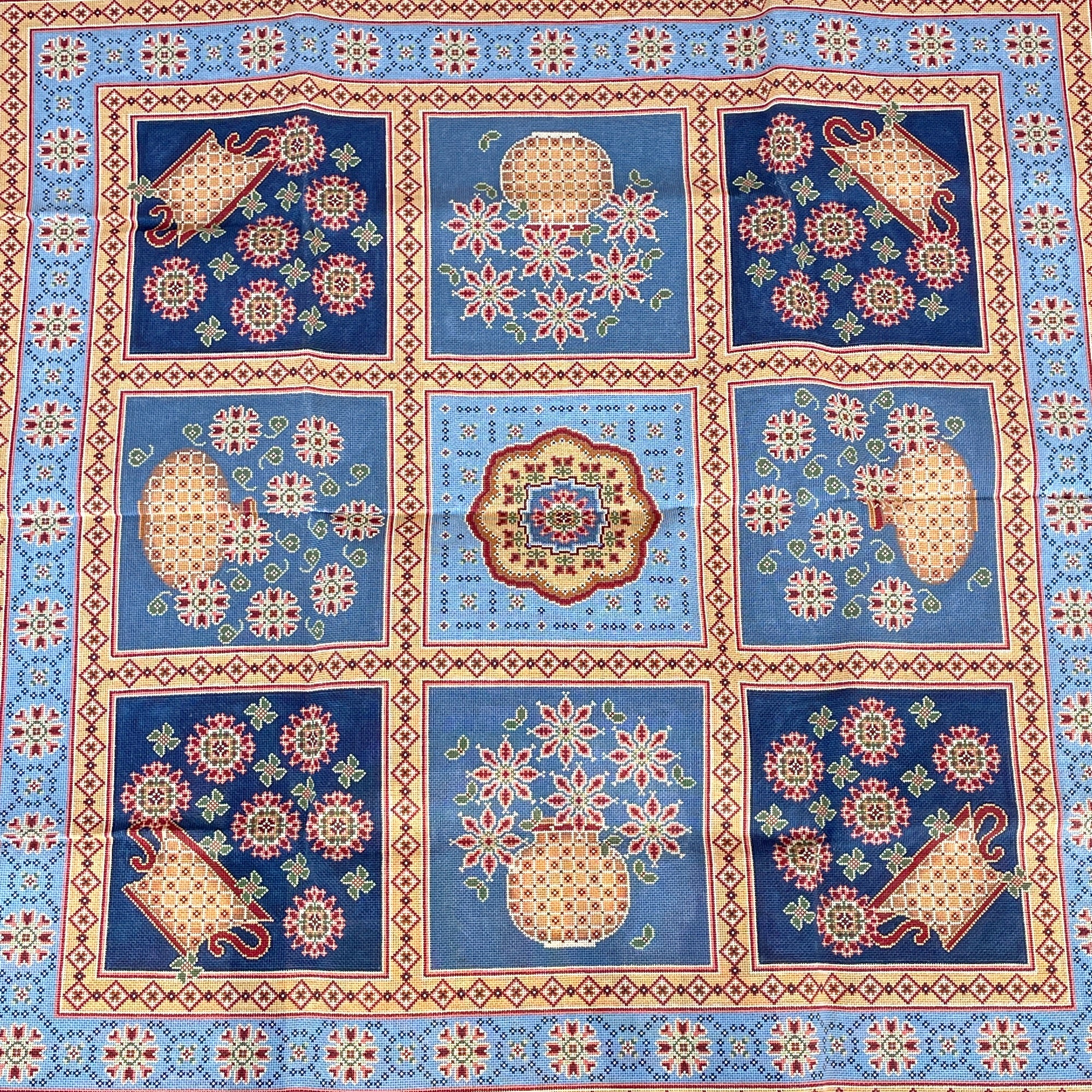CanvasWorks Traditions Tuscan floral rug needlepoint canvas #R12B ...