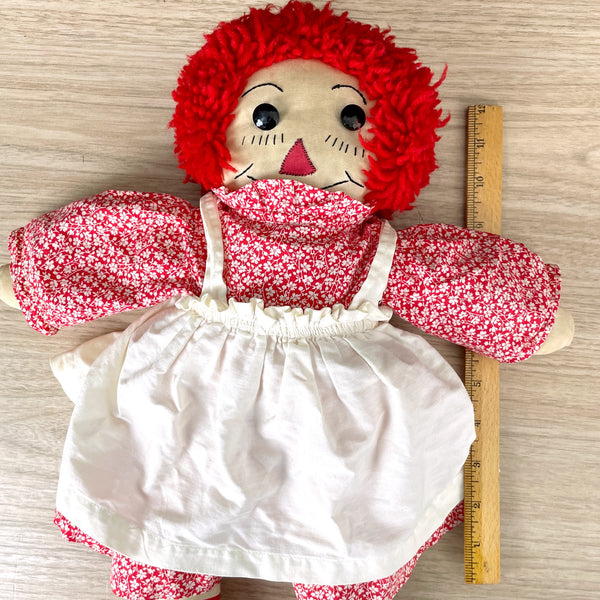 Raggedy Ann doll 20" - handmade - 1960s vintage - NextStage Vintage