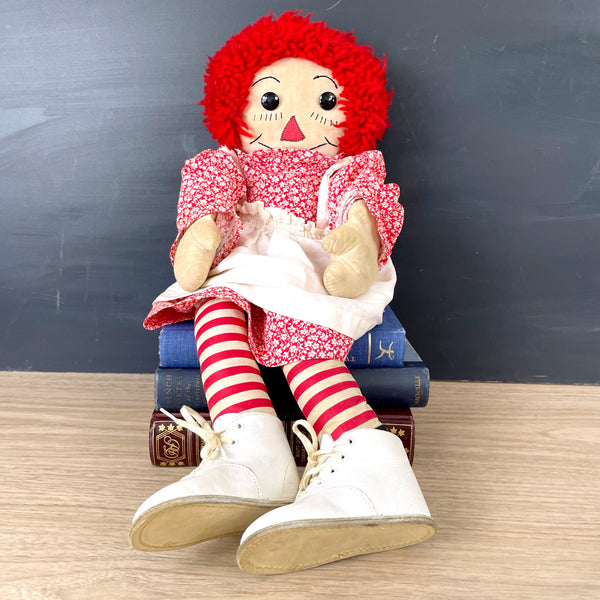 Raggedy Ann doll 20" - handmade - 1960s vintage - NextStage Vintage