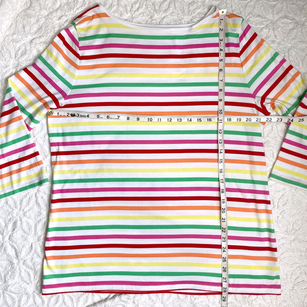 Talbots round neck rainbow striped tunic - size 2X - NextStage Vintage