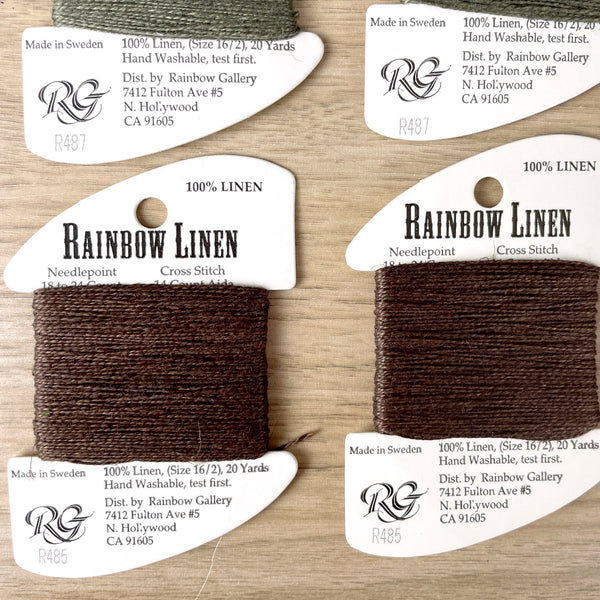 Rainbow Gallery Rainbow Linen thread - 8 cards - NextStage Vintage