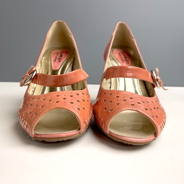 Ramarim peep toe heels with hearts - size EUR 39 - NextStage Vintage