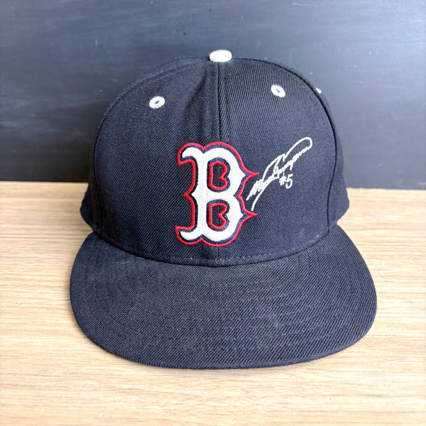 Boston Red Sox Nomar Garciaparra New Era Authentic Collection early 2000s wool MLB fitted cap - size 7 3/4