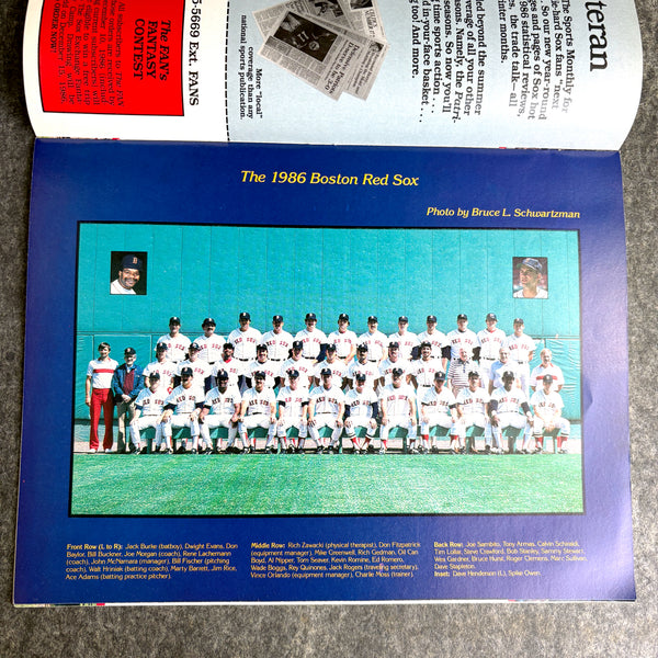 Boston Red Sox 1986 Championship souvenir book and program - set of 2 - NextStage Vintage