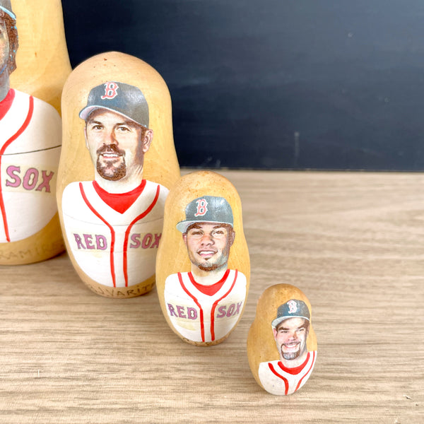 Red Sox 2007 nesting dolls - Ortiz Ramirez Varitek Crisp Lowell