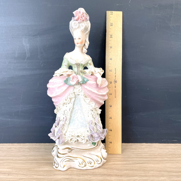 Cordey romantic regency woman porcelain figurine #5084B - 1940s vintage - NextStage Vintage