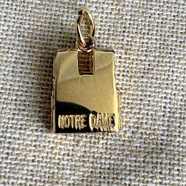Rembrandt Charms Notre Dame Cathedral Charm Gold Plated Sterling Silver New - NextStage Vintage