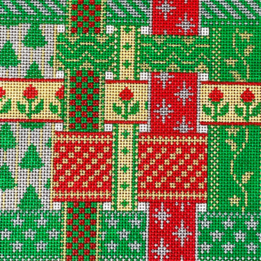 Whimsy and Grace stocking handpainted needlepoint canvas #WG12541 - NextStage Vintage