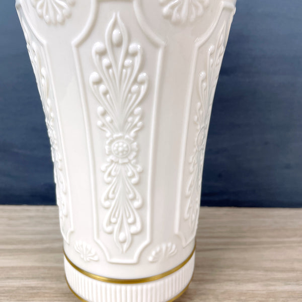 Lenox cream and gold 8.75" vase - traditional decor - NextStage Vintage