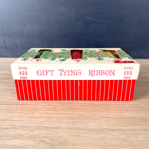 Christmas Easy Curl Gift Tying Ribbon in original box - NextStage Vintage