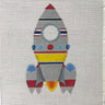 Raymond Crawford rocket handpainted needlepoint canvas HO453 - NextStage Vintage