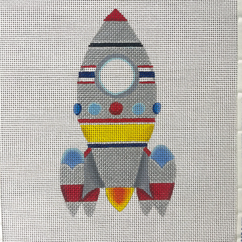 Raymond Crawford rocket handpainted needlepoint canvas HO453