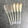 6 Wm Rogers Beloved IS silver plate butter knives flatware - 1940s vintage - NextStage Vintage