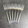 6 Wm Rogers Beloved IS silver plate salad/dessert forks flatware - 1940s vintage - NextStage Vintage