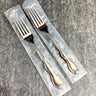Pair of 1847 Roger's Bros. Cotillion Stainless Dinner Forks - NextStage Vintage