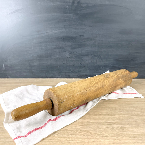 Vintage primitive extra large wooden rolling pin - NextStage Vintage